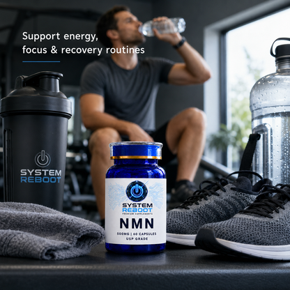 NMN 500mg Capsules by System Reboot - post training recovery male late 30s