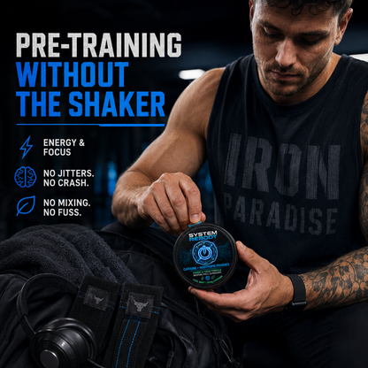 Caffeine + Nootropic Pouches by System Reboot - gym pre training