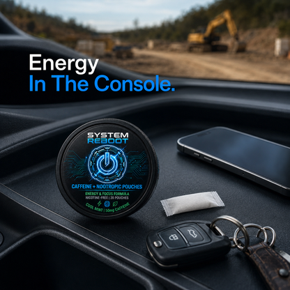 Caffeine + Nootropic Pouches by System Reboot - driver console