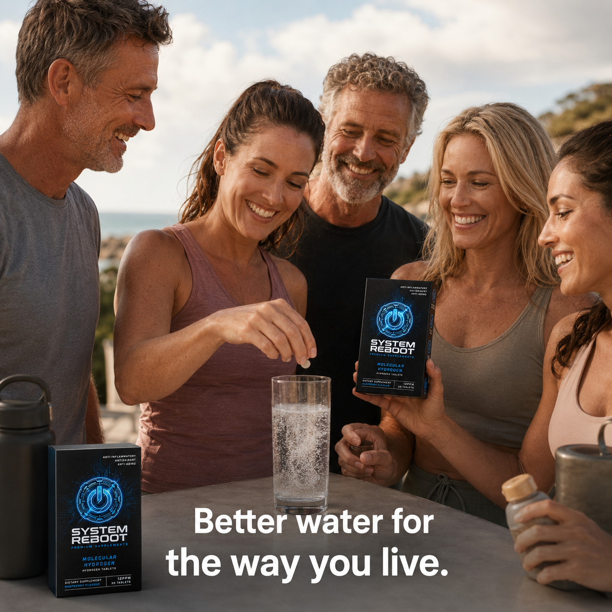 Molecular Hydrogen Tablets by System Reboot - social mainstream moment