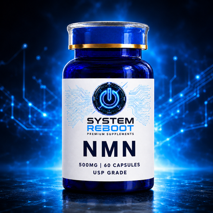 NMN 500mg Capsules by System Reboot - nmn hero bottle system reboot